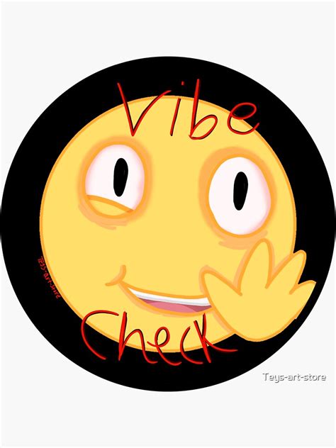 Vibe Check Sticker Sticker For Sale By Teys Art Store Redbubble
