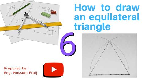 How To Draw An Equilateral Triangle Youtube