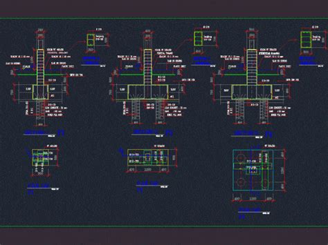 Concrete Pile Foundation Dwg Detail For Autocad • Designs Cad