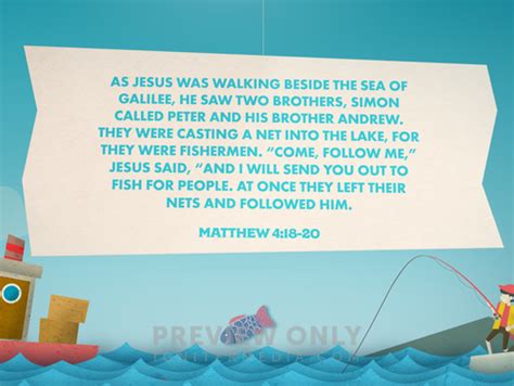 Go Fish Matthew 418 20 Title Graphics Church Visuals