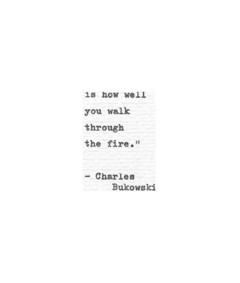 Charles Bukowski Hand Typed Poetry Quote Walk Through Etsy