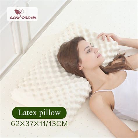 Slowdream Latex Pillow Thailand Natural Healthy Care Pure Latex Slow Rebound For Neck Cervical