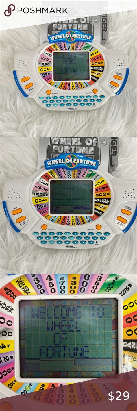 Tiger Electronics Wheel Of Fortune 1998 Vintage Handheld Electronic