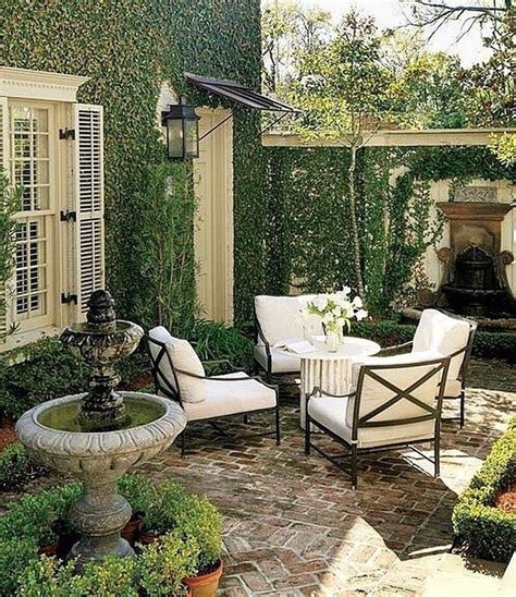 Tuscan Style Finger Food Tuscanstyle Courtyard Gardens Design Small