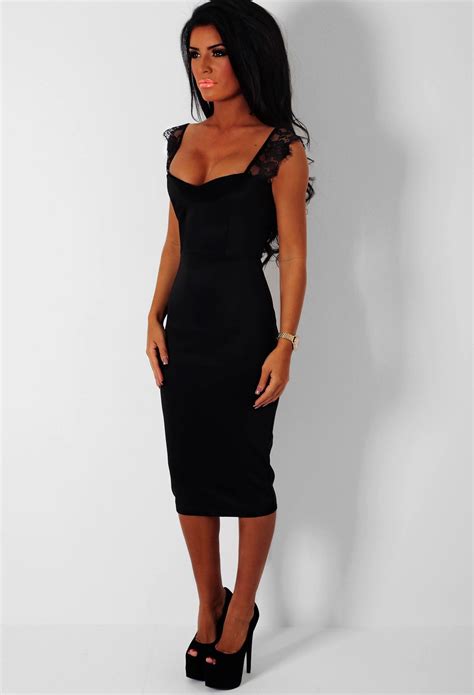 Black Midi Dress Picture Collection | DressedUpGirl.com