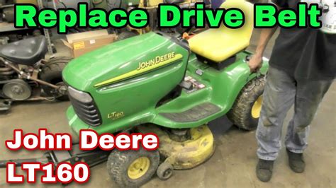 How To Replace The Drive Belt On A John Deere Lt160 Riding Mower