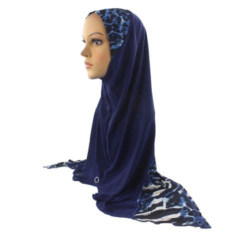 Muslim Hijab Fashion Leopard Pattern Muslim Patchwork Hijab Pashmina