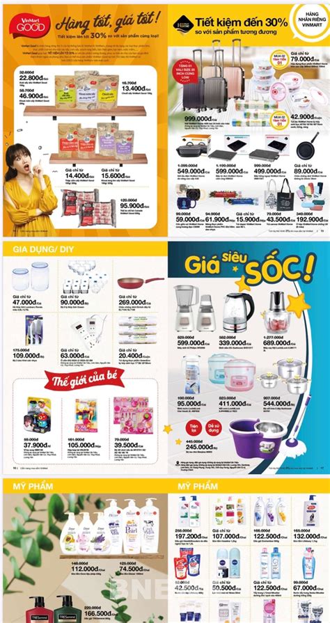 Thông tin sản phẩm khuyến mãi của siêu thị co.opmart. VinMart giảm giá nhiều mặt hàng trong Tháng khuyến mại