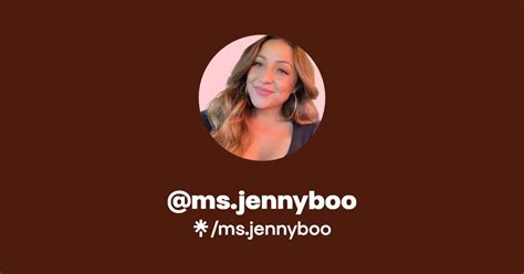 Ms Jennyboo Twitter Instagram Facebook TikTok Linktree