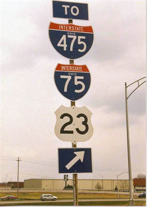 Ohio Interstate 475 U S Highway 23 And Interstate 75 Aaroads