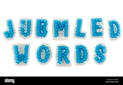 Jumbled Words Letters Stock Photo Alamy