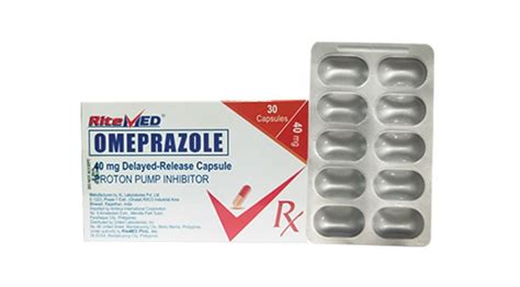 Hyperacidity Or Ulcer Rm Omeprazole 40mg Capsule Ritemed