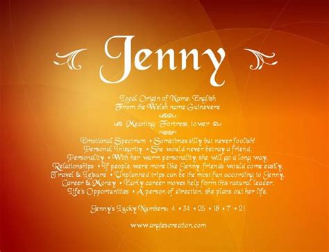 Name Meaning Jenny Jennifer Jenny J Pinterest Search Names