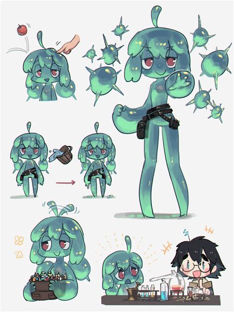 Porforever On Twitter Slimes Girl Anime Character Design Character Design Sketches