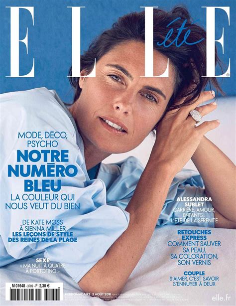 Alessandra Sublet Covers Elle France August 3rd 2018 By Eric