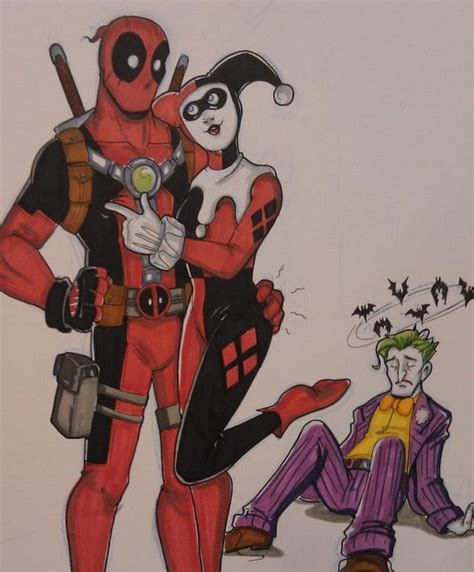 ♦️♥️ Deadpool Knocks Out The Joker To Win Harley Quinns