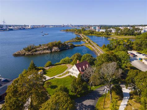 East Providence Aerial View Rhode Island Usa Stock Photo Image Of