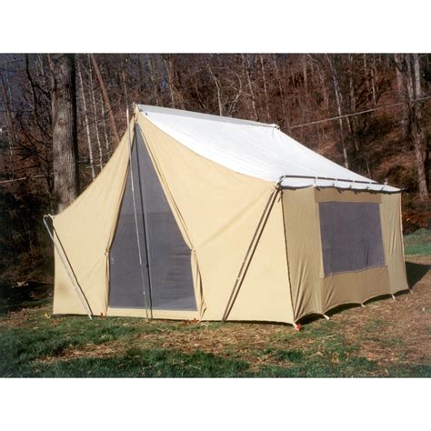 Trek Tents 10 X 14 Canvas Cabin Tent Khaki 93359 Backpacking Tents