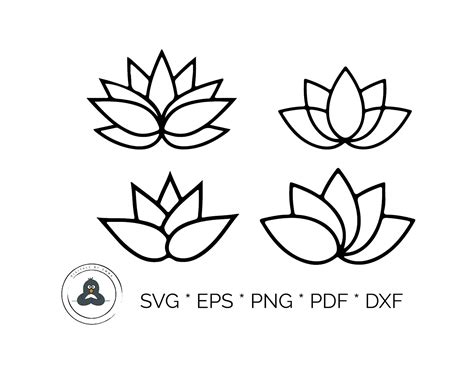 Free 155 Lotus Flower Svg File SVG PNG EPS DXF File