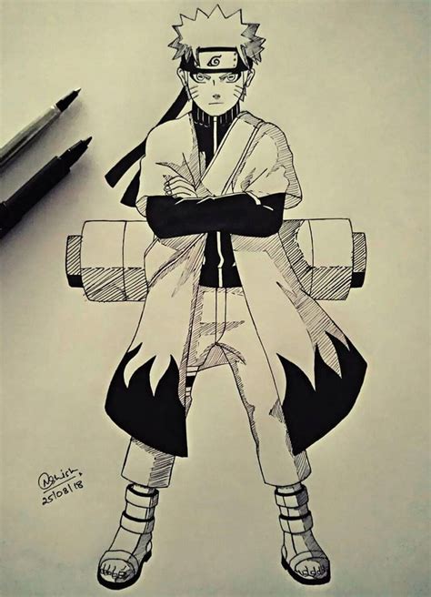 Naruto Sage Mode Manga Style Naruto In 2022 Naruto Painting