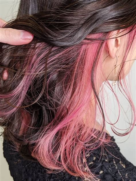 Pin By Alishbah On Hair Hair Color Underneath Under Hair Dye Pink