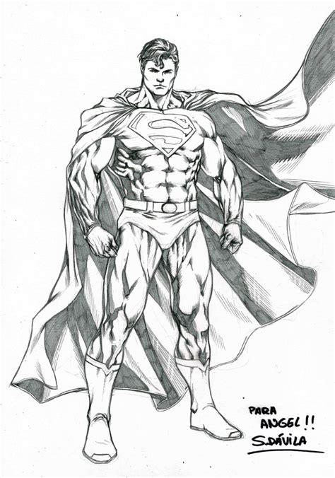 Superman In Sergio Davilas Commissions Comic Art Gallery Room