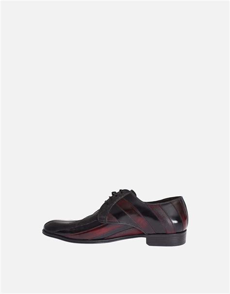 Dolce And Gabbana Contrast Leather Formal Shoes
