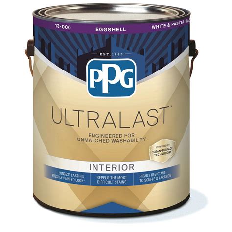 Ppg Ultralast 1 Gal Base 1 Eggshell Interior Paint With Primer 13 310