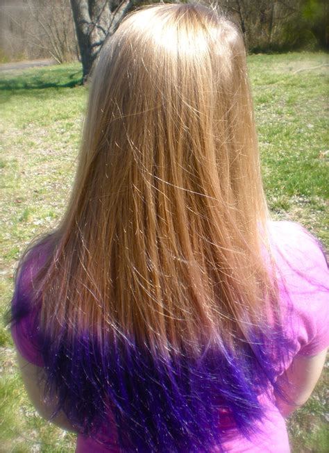 Purple Tips Blonde Purple Tips Hair Blonde Hair With Purple Tips