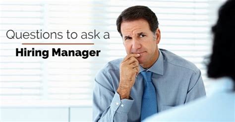 Knock it out of the park in you're sitting across from the hiring manager, trying desperately to convince her that, despite. 14 Questions to ask a Hiring Manager during an Interview - WiseStep