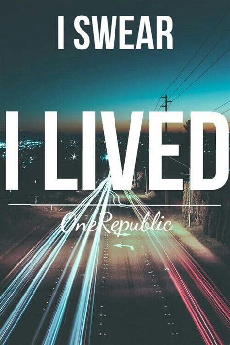 Onerepublic I Lived Lyrics One Republic I Lived Lyrics Music Is Life