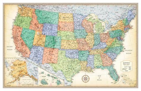 Amazon X Rand Mcnally Classic United States Usa Wall Map My XXX