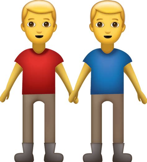 Gay Men Holding Hands Emoji Free Download Ios Emojis Emoji Island