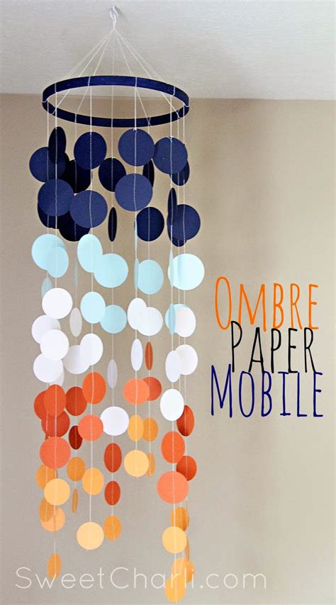 Diy Ombre Paper Mobile With Cricut Explore Decor With Catchy Color