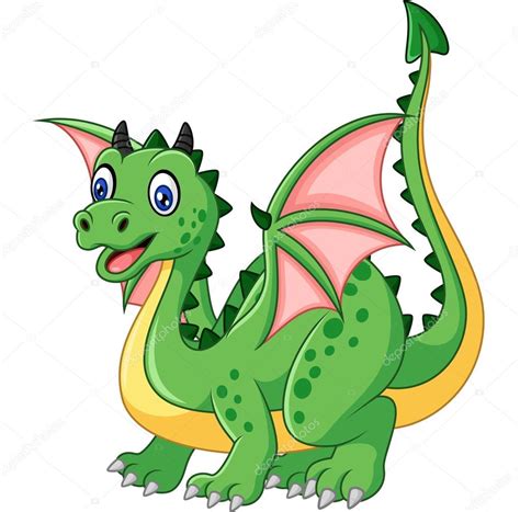 Cartoon Funny Green Dragon Stock Vector By ©dreamcreation01 123323852