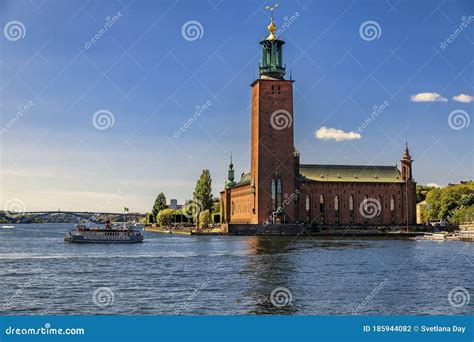 View Onto City Hall Stadshuset In Kungsholmen Island Of Stockholm In