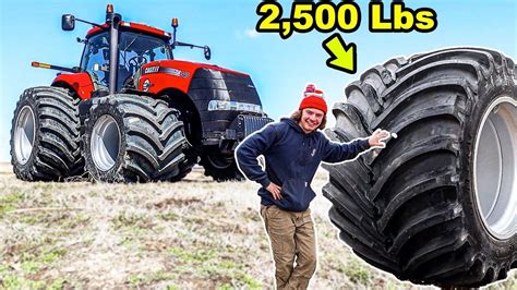 Installing The Largest Tractor Tires In The World Youtube