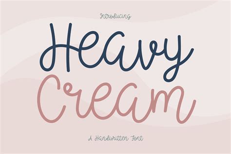 Heavy Cream Font By Wanida Toffy · Creative Fabrica