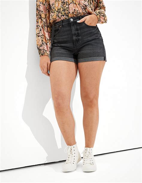 Ae Curvy Denim Mom Shorts