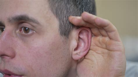 Man Hard Of Hearing Cupping His Ear Free Stock Video