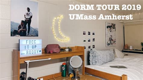 2019 College Dorm Tour Umass Amherst Amber Rose Youtube