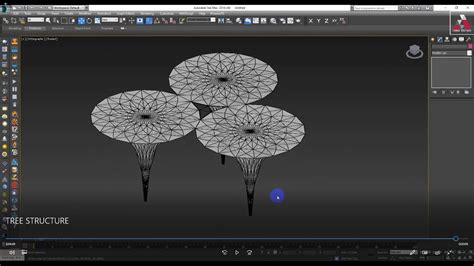 Tree Structure System Modeling On 3ds Max Tensile Branching