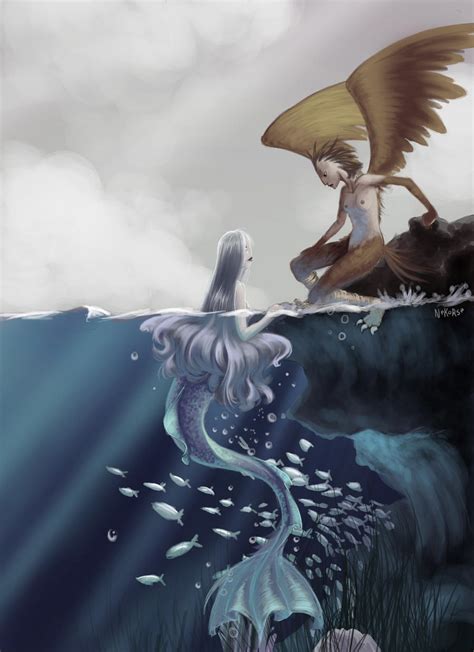 Siren And Mermaid By Nekorse On Deviantart