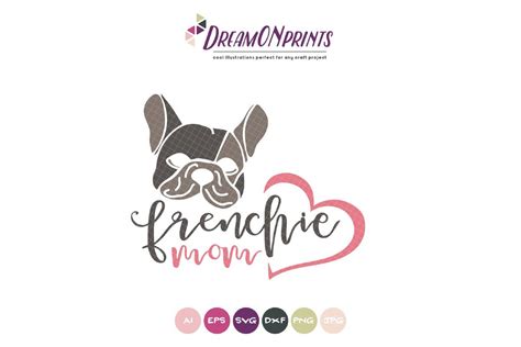 Free svg files for sizzix, sure cuts a lot and other compatible die cutting machines and software.no purchased needed. French Bulldog SVG - Frenchie Mom SVG - SVG & Font Market