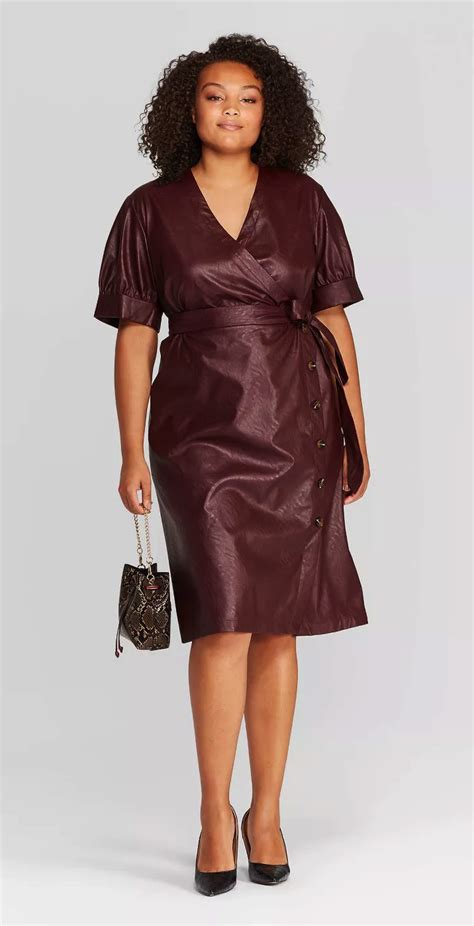 Trend To Try The Leather Dress Plus Size Options