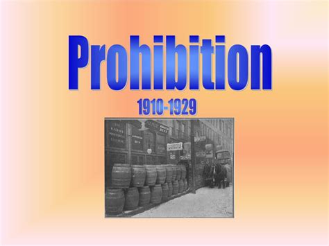 Ppt Prohibition Powerpoint Presentation Free Download Id3550885