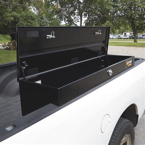 Northern Tool Heavy Duty Side Mount Truck Tool Box — Steel Gloss Black