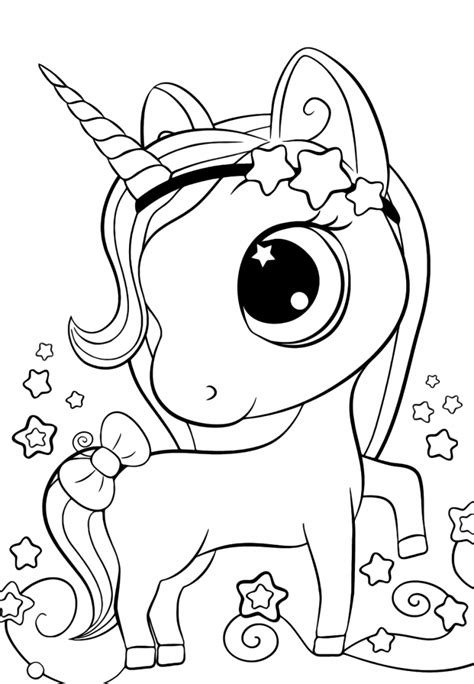 38+ baby unicorn coloring pages for printing and coloring. Cute unicorn coloring pages - YouLoveIt.com