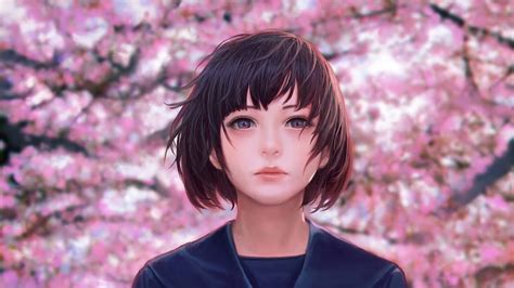 Blossom Artwork Cute Anime Girl Hd Wallpaper Pxfuel