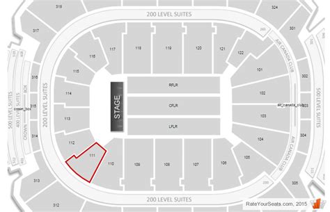 Scotiabank Arena Concert Seating Chart And Interactive Map